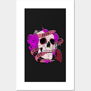 Sugar Skull Face Paint Posters and Art